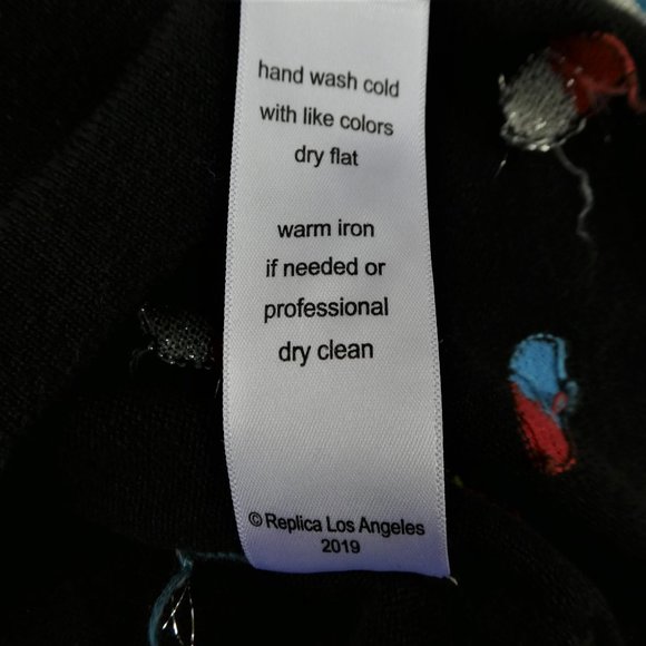 Replica Los Angeles Black Sweater Crew Slim Novelty Chill Pill M - Picture 11 of 12